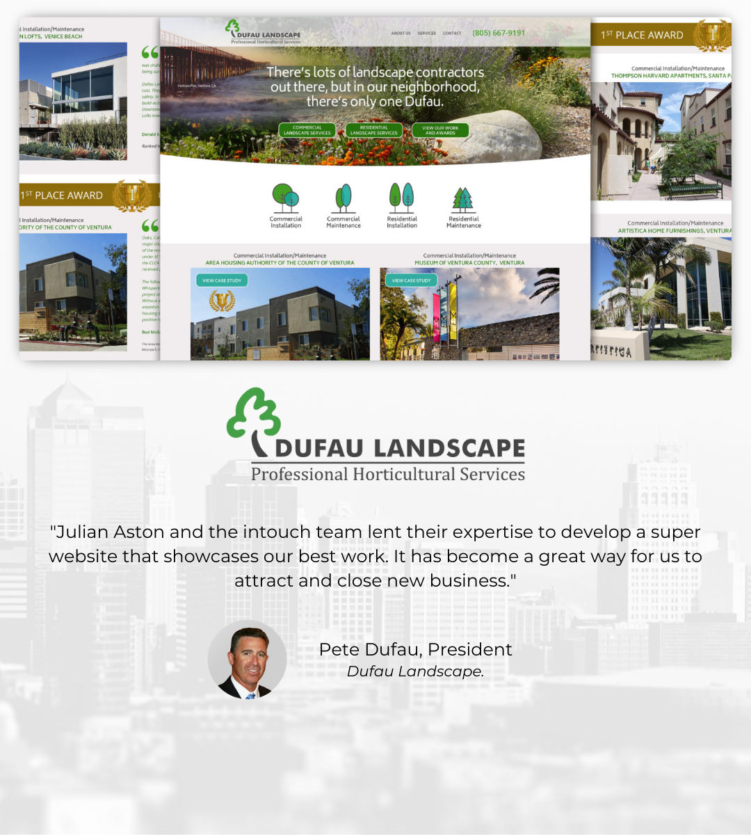 CB Website Testimonials Dufau Landscape