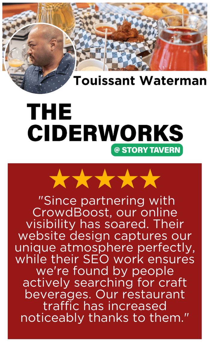 Ciderworks testimonial