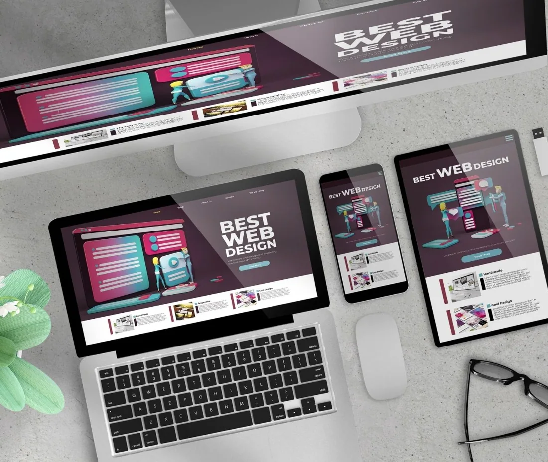 A website design in progress