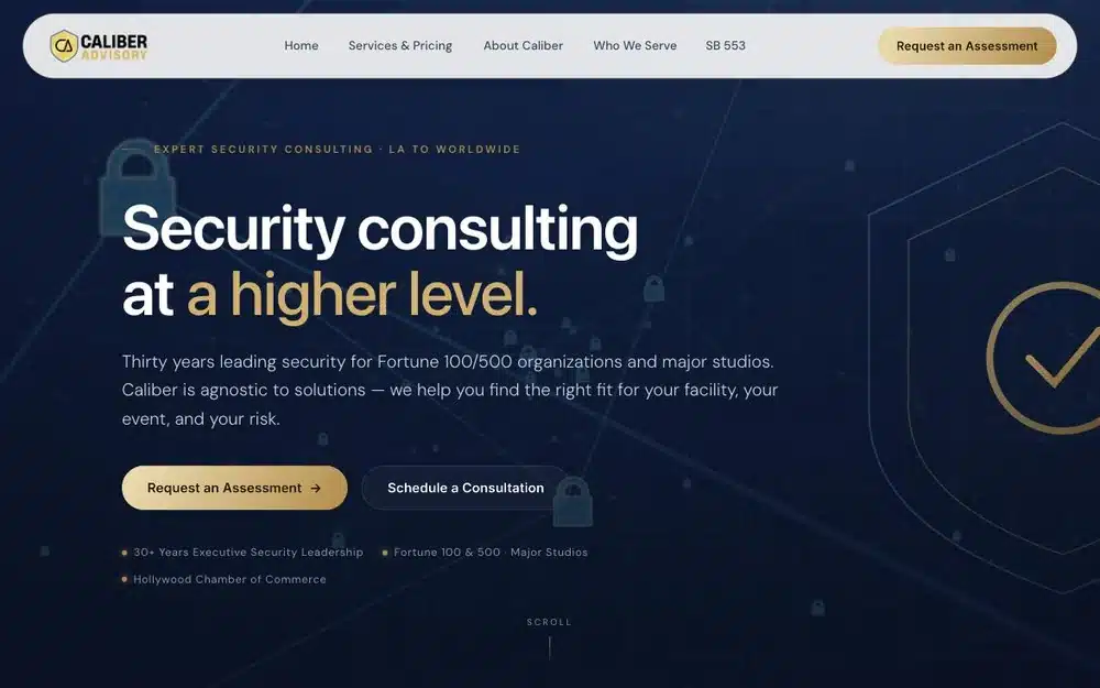 Caliber Advisory Group homepage